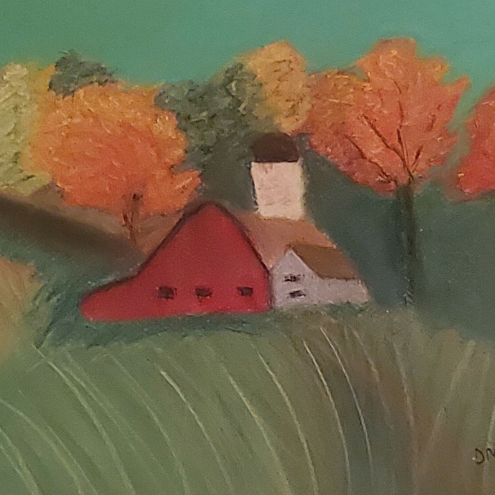 Happy Farmhouse original painting